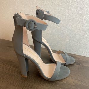 Vici/Shoe Republic Grey Taylor Block Heel